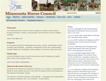 Tablet Screenshot of mnhorsecouncil.org